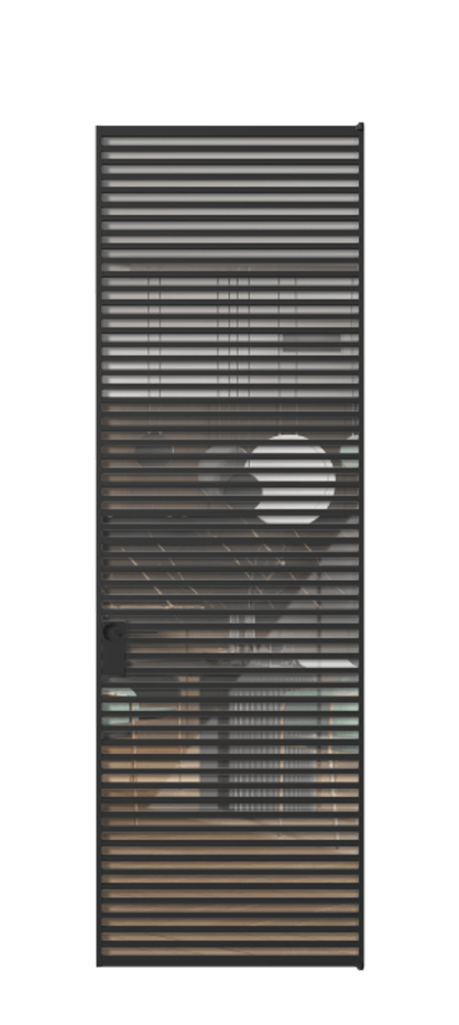 Алюминиевая дверь АЛПЛ040.07 Алюминий Черный Рефлективное прозрачное стекло "Стопсол", калёное. Без короба чер Цена 192770 Стоимость комплекта двери включает: 1. Полотно (600/650/700/750/800/850/900/950*2000-2400 мм).
2. Короб
3. Комплект фурнитуры (2 торцевые петли и магнитный замок с ответной планкой). Фабрика дверей Волховец 8 (800) 551 43 19 Алюминиевая дверь АЛПЛ040.07 Алюминий Черный Рефлективное прозрачное стекло "Стопсол", калёное Цена 192770 | Volhovec