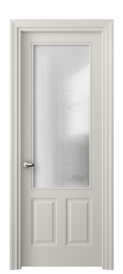 Межкомнатная дверь Эссе 8522 Матовый облачно-серый Фактурное стекло "Лёд", триплекс Цена 83930 ₽ | Volhovec