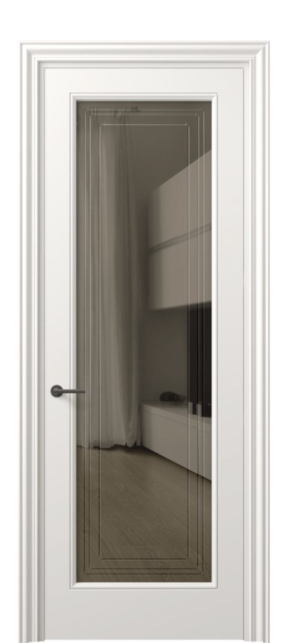 Дверь межкомнатная Маскот 8400 Матовый пудровый белый Прозрачное бронзовое стекло с гравировкой "Грани", триплекс Фигурный наличник МПБЛ Цена 90750 ₽ Наличники уже входят в базовый комплект. Фабрика дверей Волховец 8 (800) 551 43 19 Межкомнатная дверь Маскот 8400 Матовый пудровый белый Прозрачное бронзовое стекло с гравировкой "Грани", триплекс Цена 90750 ₽ | Volhovec