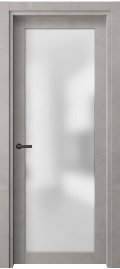 Межкомнатная дверь Нео 2102 Леон серебро Сатинированное стекло Цена 38379 ₽ | Volhovec