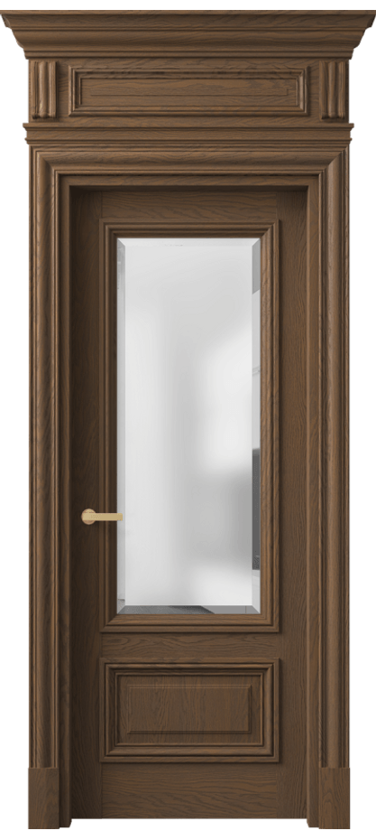 Межкомнатная дверь Антик 7306 Дуб туманный матовый Сатинированное стекло с фацетом Цена 264949 ₽ | Volhovec