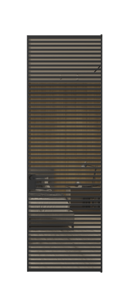 Алюминиевая дверь АЛПЛ040.07 Алюминий Черный Рефлективное бронзовое стекло "Стопсол", калёное. Без короба чер Цена 192770 Стоимость комплекта двери включает: 1. Полотно (600/650/700/750/800/850/900/950*2000-2400 мм).
2. Короб
3. Комплект фурнитуры (2 торцевые петли и магнитный замок с ответной планкой). Фабрика дверей Волховец 8 (800) 551 43 19 Алюминиевая дверь АЛПЛ040.07 Алюминий Черный Рефлективное бронзовое стекло "Стопсол", калёное Цена 192770 | Volhovec