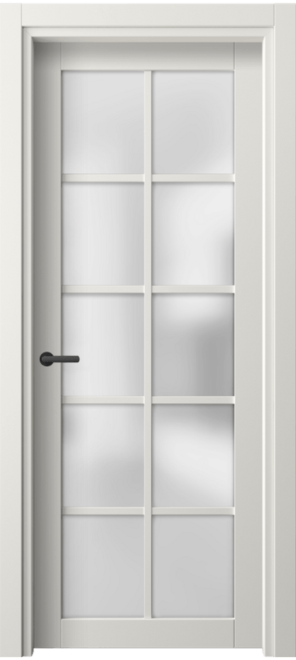 Межкомнатная дверь Нео 2106 ПЭТ белоснежный Сатинированное стекло Цена 34030 ₽ | Volhovec