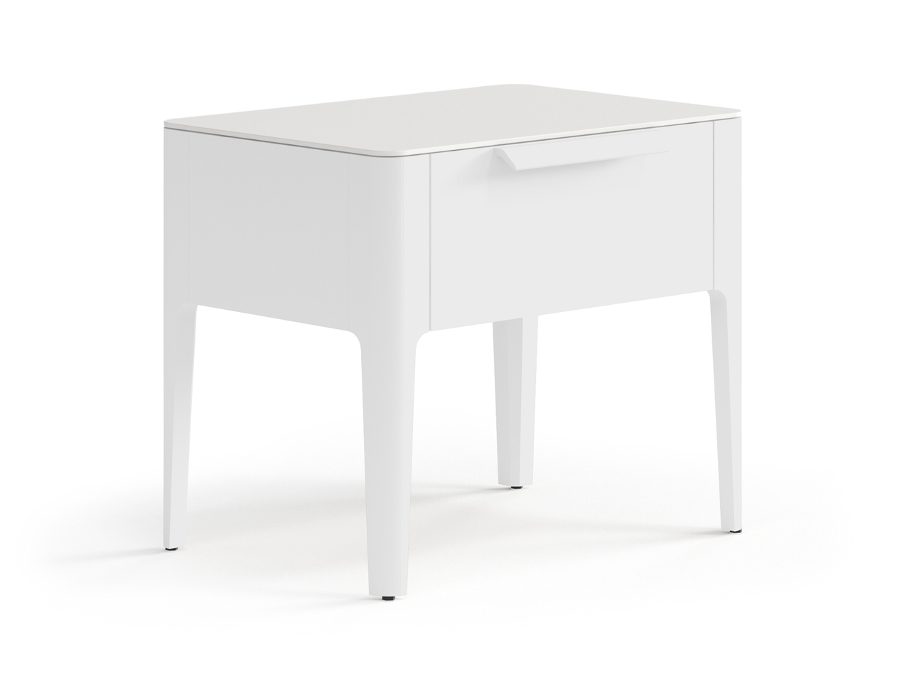 Тумба прикроватная Piega 1 ящик Матовый светло-серый