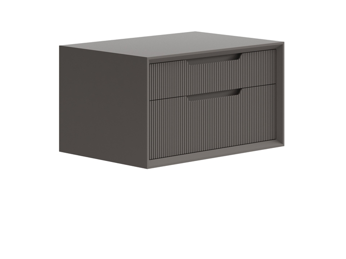Мебель Тумба подвесная прикроватная Вельвет 2 ящика. Цвет Матовый антрацит. Материал Гладкая эмаль. Коллекция Тумба подвесная прикроватная Вельвет 2 ящика. Фото. Мебель Тумба подвесная прикроватная Вельвет 2 ящика. Цвет Матовый антрацит. Материал Гладкая эмаль. Коллекция Тумба подвесная прикроватная Вельвет 2 ящика. Картинка.