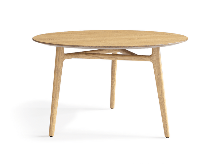 Мебель Стол Примо обеденный круглый 125×125 см. Цвет Дуб пшеничный матовый. Материал Массив дуба матовый. Коллекция Стол Примо обеденный круглый 125×125 см. Картинка.