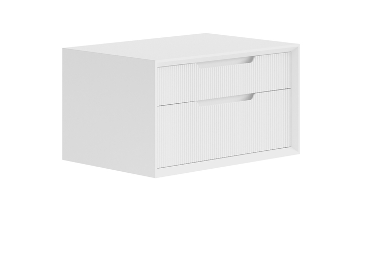 Мебель Тумба подвесная прикроватная Вельвет 2 ящика. Цвет Матовый белоснежный. Материал Гладкая эмаль. Коллекция Тумба подвесная прикроватная Вельвет 2 ящика. Фото. Мебель Тумба подвесная прикроватная Вельвет 2 ящика. Цвет Матовый белоснежный. Материал Гладкая эмаль. Коллекция Тумба подвесная прикроватная Вельвет 2 ящика. Картинка.
