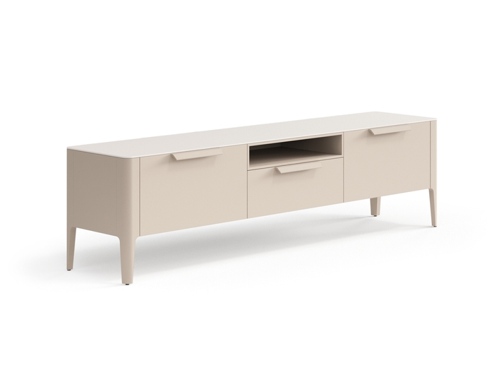 Мебель ТВ тумба Пьега. Цвет Матовый бисквитный. Материал Гладкая эмаль. Коллекция ТВ тумба Пьега. Фото. Мебель ТВ тумба Пьега. Цвет Матовый бисквитный. Материал Гладкая эмаль. Коллекция ТВ тумба Пьега. Картинка.