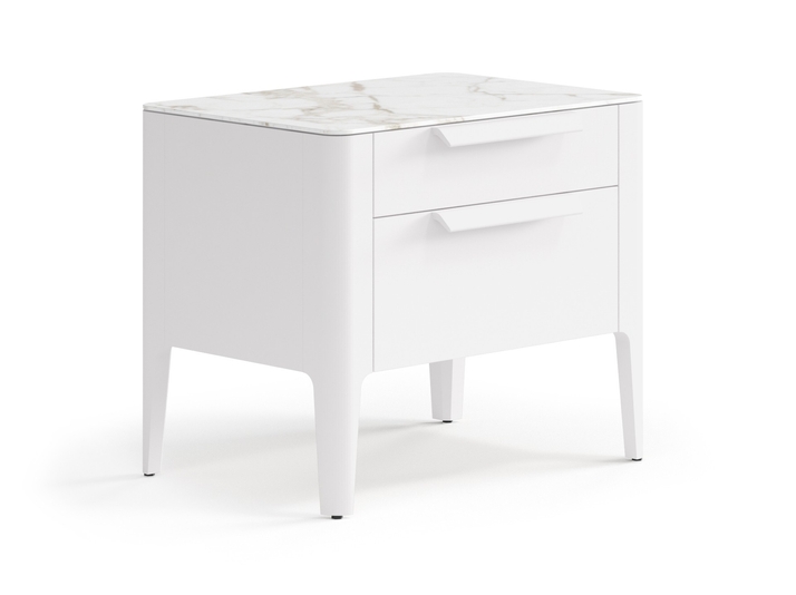 Мебель Тумба прикроватная Пьега 2 ящика. Цвет Матовый пудровый белый. Материал Гладкая эмаль. Коллекция Тумба прикроватная Пьега 2 ящика. Фото. Мебель Тумба прикроватная Пьега 2 ящика. Цвет Матовый пудровый белый. Материал Гладкая эмаль. Коллекция Тумба прикроватная Пьега 2 ящика. Картинка.