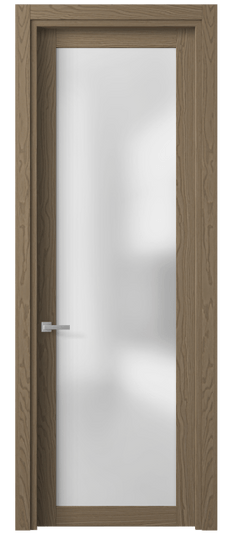 Дверь межкомнатная 2102 МШНДД САТ. Цвет Дуб дымный матовый. Материал Мультишпон НатурВуд. Коллекция Планум. Картинка.