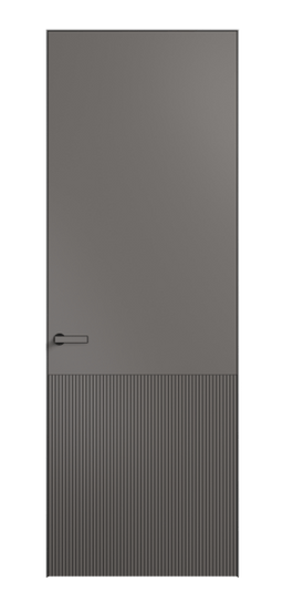 Дверь межкомнатная АКП 8204 МКЛС Матовый классический серый. Цвет Матовый классический серый. Материал Гладкая эмаль. Коллекция Вельвет. Картинка.