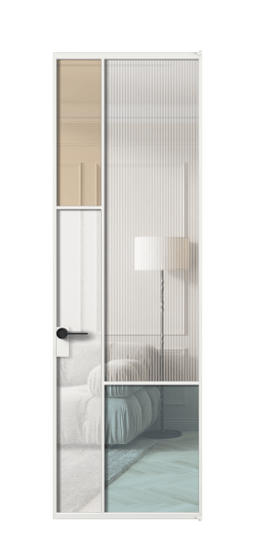 Межкомнатная дверь АЛПЛ041.13 АБЛ 4 стекла. Цвет Алюминий белоснежный. Материал Алюминий в эмали. Коллекция Мозаик. Фото. Дверь межкомнатная АЛПЛ041.13 АБЛ 4 стекла. Цвет Алюминий белоснежный. Материал Алюминий в эмали. Коллекция Мозаик. Картинка.
