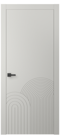 Межкомнатная дверь 8059 МСР. Цвет Матовый серый. Материал Гладкая эмаль. Коллекция Линия. Фото. Дверь межкомнатная 8059 МСР. Цвет Матовый серый. Материал Гладкая эмаль. Коллекция Линия. Картинка.