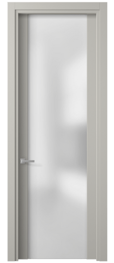 Дверь межкомнатная 4114 МТСР САТ. Цвет Матовый тёплый серый. Материал Гладкая эмаль. Коллекция Планум. Картинка.