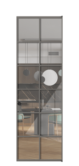 Межкомнатная дверь АЛПЛ040.05 АКЛС Алюминий классический серый Stopsol Clear прозрачное. Цвет Алюминий классический серый. Материал Алюминий в эмали. Коллекция Формато. Фото. Дверь межкомнатная АЛПЛ040.05 АКЛС Алюминий классический серый Stopsol Clear прозрачное. Цвет Алюминий классический серый. Материал Алюминий в эмали. Коллекция Формато. Картинка.