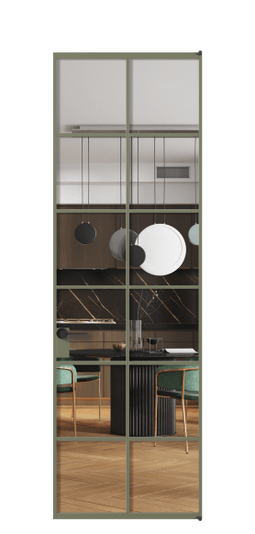 Межкомнатная дверь АЛПЛ040.05 Crystalvision АОТ. Цвет Алюминий оливковый тёмный. Материал Алюминий в эмали. Коллекция Формато. Фото. Дверь межкомнатная АЛПЛ040.05 Crystalvision АОТ. Цвет Алюминий оливковый тёмный. Материал Алюминий в эмали. Коллекция Формато. Картинка.