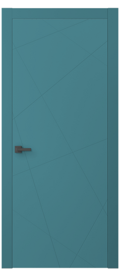 Дверь межкомнатная 8048 NCS S 3030-B10G. Цвет NCS NCS S 3030-B10G. Материал Гладкая эмаль. Коллекция Линия. Картинка.