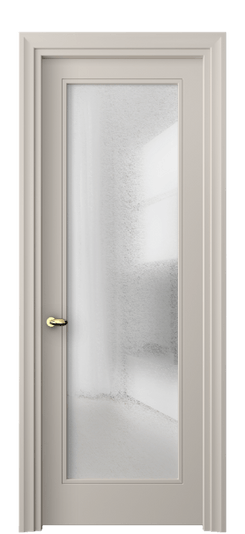 Дверь межкомнатная 8502 МСБЖ ЛЕД. Цвет Матовый светло-бежевый. Материал Гладкая эмаль. Коллекция Эссе. Картинка.