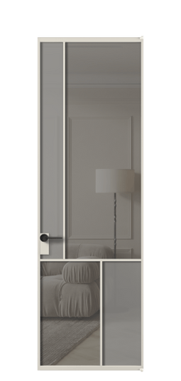 Межкомнатная дверь АЛПЛ041.20 АОС Серый сатин матовое + Серый прозрачное. Цвет Алюминий облачно-серый. Материал Алюминий в эмали. Коллекция Мозаик. Фото. Дверь межкомнатная АЛПЛ041.20 АОС Серый сатин матовое + Серый прозрачное. Цвет Алюминий облачно-серый. Материал Алюминий в эмали. Коллекция Мозаик. Картинка.