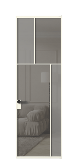 Межкомнатная дверь АЛПЛ041.23 АЖМ Серый сатин матовое + Серый прозрачное. Цвет Алюминий жемчужный. Материал Алюминий в эмали. Коллекция Мозаик. Фото. Дверь межкомнатная АЛПЛ041.23 АЖМ Серый сатин матовое + Серый прозрачное. Цвет Алюминий жемчужный. Материал Алюминий в эмали. Коллекция Мозаик. Картинка.