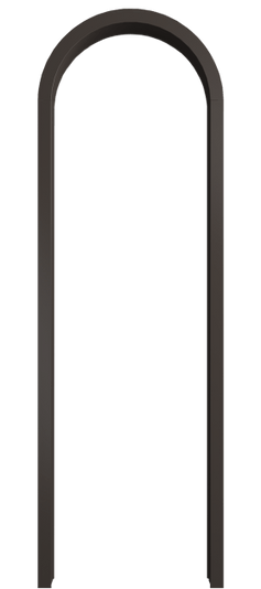 Дверь межкомнатная Арка МАН. Цвет Матовый антрацит. Материал Гладкая эмаль. Коллекция Палаццо. Картинка.