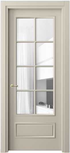 Межкомнатная дверь 8112 МБСР ПРОЗ. Цвет Матовый бежево-серый. Материал Гладкая эмаль. Коллекция Париж. Фото. Дверь межкомнатная 8112 МБСР ПРОЗ. Цвет Матовый бежево-серый. Материал Гладкая эмаль. Коллекция Париж. Картинка.