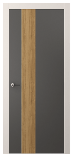 Дверь межкомнатная АКП 4223 ПЭГФ. Цвет ПЭТ графитовый. Материал ПЭТ. Коллекция Фридом. Картинка.