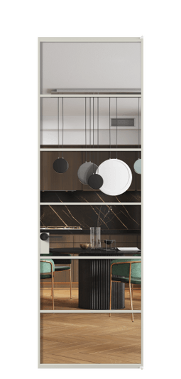 Межкомнатная дверь АЛПЛ040.04 АТСР Crystalvision. Цвет Алюминий тёплый серый. Материал Алюминий в эмали. Коллекция Формато. Фото. Дверь межкомнатная АЛПЛ040.04 АТСР Crystalvision. Цвет Алюминий тёплый серый. Материал Алюминий в эмали. Коллекция Формато. Картинка.