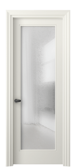 Дверь межкомнатная 8502 МЖМ ЛЕД. Цвет Матовый жемчужный. Материал Гладкая эмаль. Коллекция Эссе. Картинка.