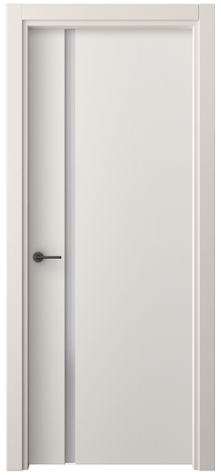 Дверь межкомнатная 4222 ПЭБЛ САТ. Цвет ПЭТ белоснежный. Материал ПЭТ. Коллекция Фридом. Картинка.