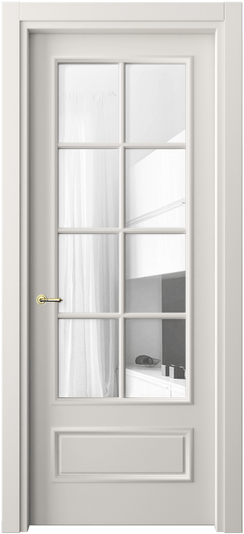 Межкомнатная дверь 8112 МПБЛ ПРОЗ. Цвет Матовый пудровый белый. Материал Гладкая эмаль. Коллекция Париж. Фото. Дверь межкомнатная 8112 МПБЛ ПРОЗ. Цвет Матовый пудровый белый. Материал Гладкая эмаль. Коллекция Париж. Картинка.