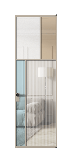 Межкомнатная дверь АЛПЛ041.22 АБСК 4 стекла. Цвет Алюминий бисквитный. Материал Алюминий в эмали. Коллекция Мозаик. Фото. Дверь межкомнатная АЛПЛ041.22 АБСК 4 стекла. Цвет Алюминий бисквитный. Материал Алюминий в эмали. Коллекция Мозаик. Картинка.