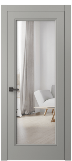Межкомнатная дверь 8300 МНСР-ЗЕР. Цвет Матовый нейтральный серый. Материал Гладкая эмаль. Коллекция Линия. Фото. Дверь межкомнатная 8300 МНСР-ЗЕР. Цвет Матовый нейтральный серый. Материал Гладкая эмаль. Коллекция Линия. Картинка.