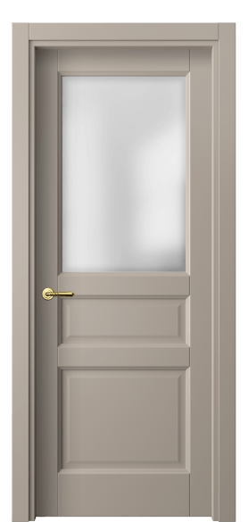Дверь межкомнатная 1432 МБСК САТ. Цвет Матовый бисквитный. Материал Гладкая эмаль. Коллекция Галант. Картинка.