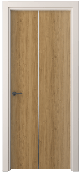 Дверь межкомнатная 4205 ГОР. Цвет Грецкий орех. Материал Ламинатин. Коллекция Фридом. Картинка.