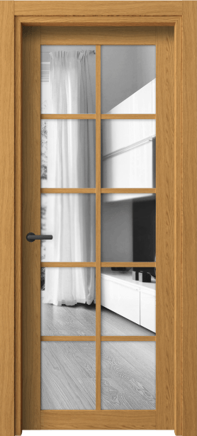 Дверь межкомнатная 2106 ВНД ДВ ЗЕР. Цвет Ванильный дуб. Материал Ламинатин. Коллекция Нео. Картинка.