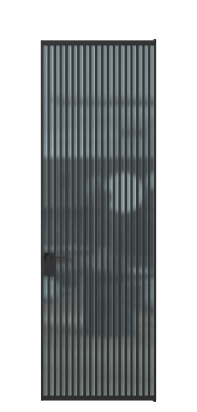 Дверь межкомнатная АЛПЛ040.07 САТ ГОЛ ЧЕР. Цвет Алюминий Черный. Материал Алюминий. Коллекция Формато. Картинка.