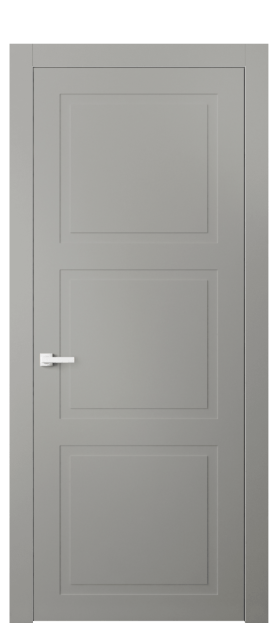 Дверь межкомнатная 8003 МНСР. Цвет Матовый нейтральный серый. Материал Гладкая эмаль. Коллекция Нео Классик. Картинка.