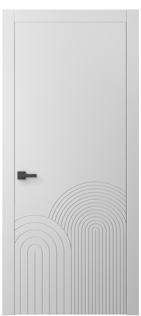 Дверь межкомнатная АКП 8059 МБЛ Матовый белоснежный. Цвет Матовый белоснежный. Материал Гладкая эмаль. Коллекция Линия. Картинка.